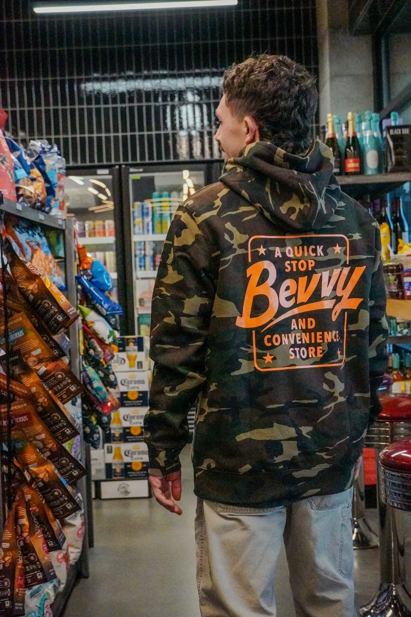 Bevvy Camo Hoodie