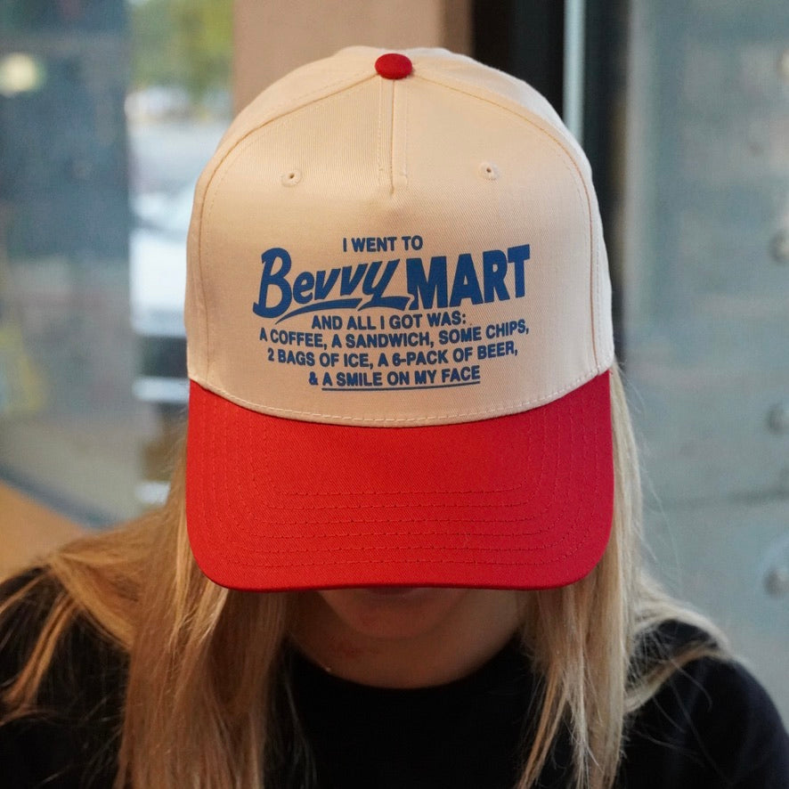 Bevvy Tourist Hat - Red/Ivory/Blue
