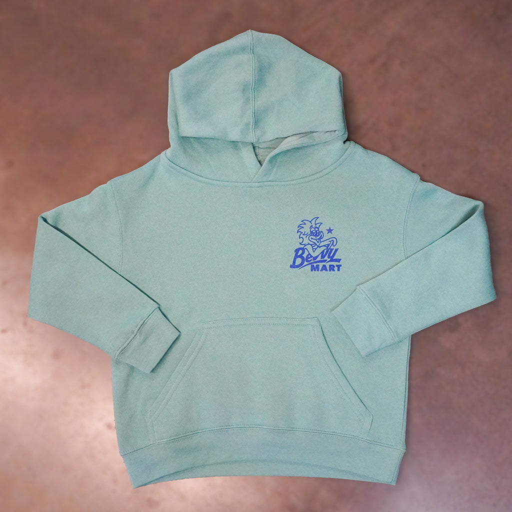 Youth Real Food Hoodie - Saltwater Green