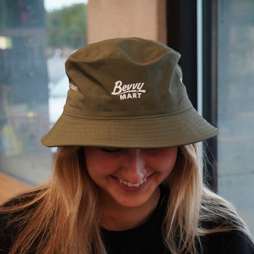Bevvy x Before Work Surf Club Bucket Hat - Green