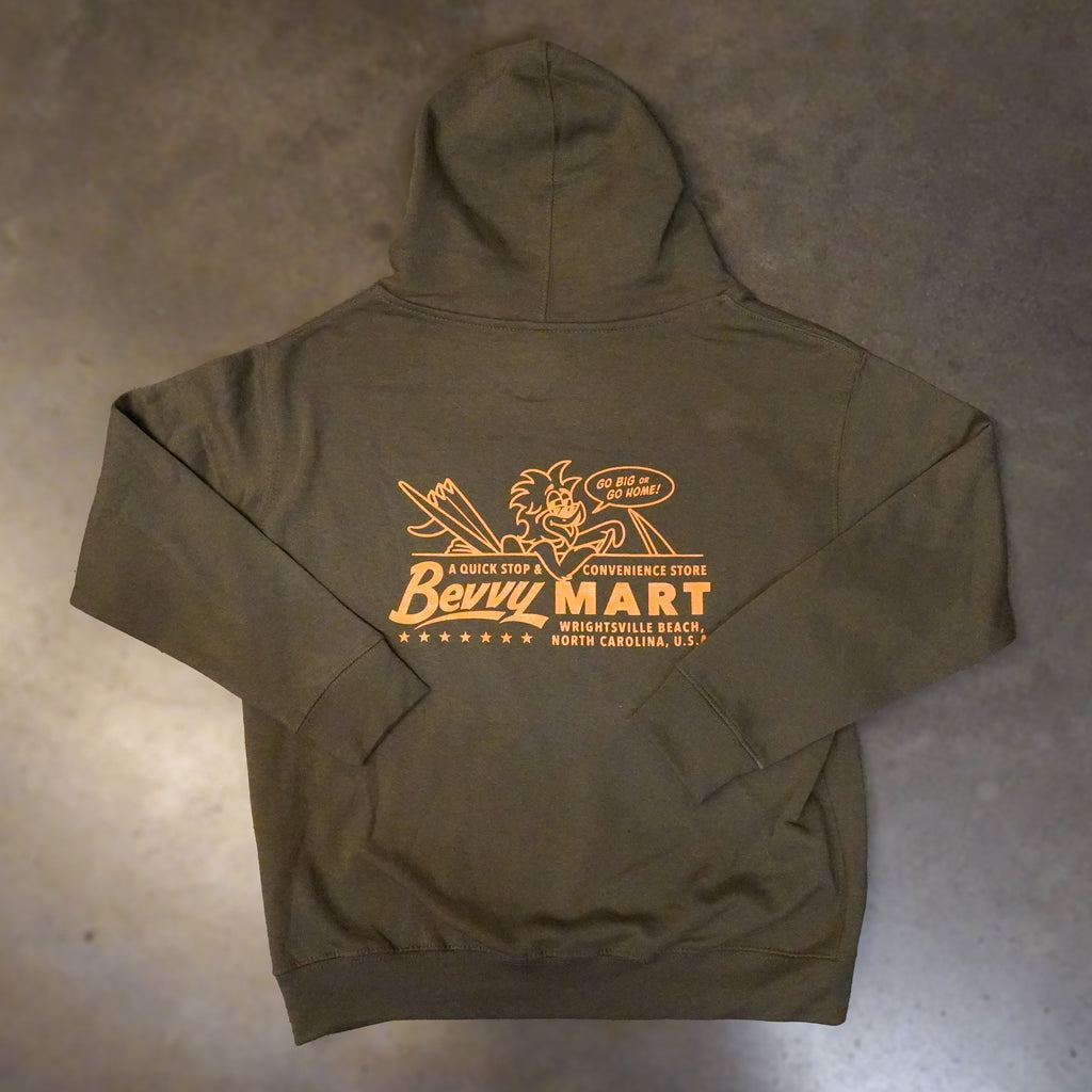 Youth Real Food Hoodie - Military Green