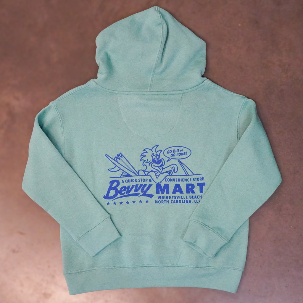 Youth Real Food Hoodie - Saltwater Green