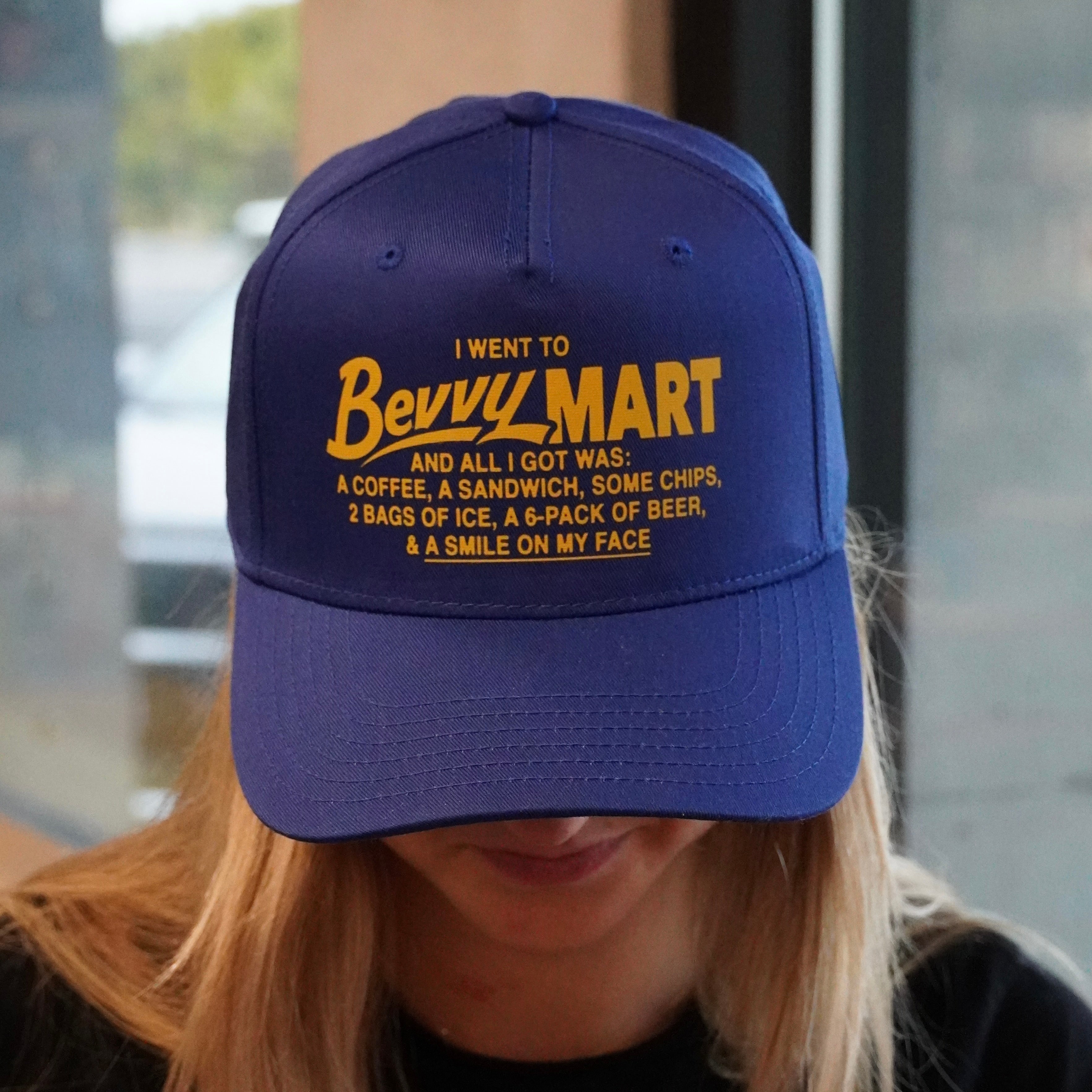 Bevvy Tourist Hat - Signature Blue/Yellow