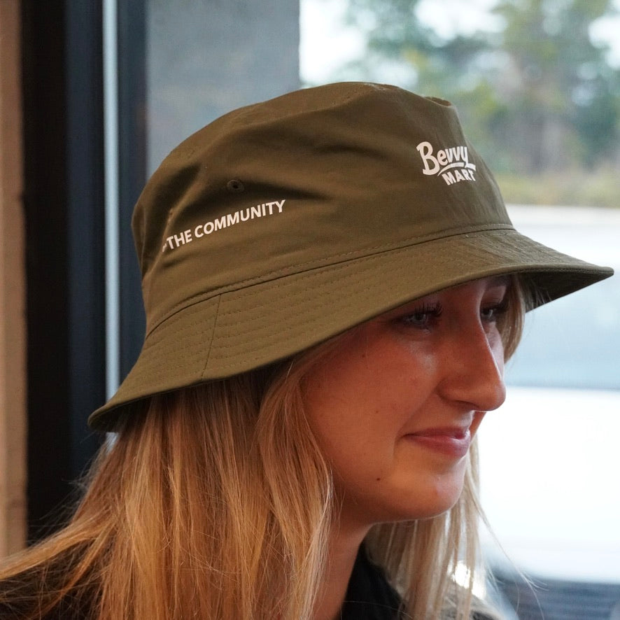 Bevvy x Before Work Surf Club Bucket Hat - Green
