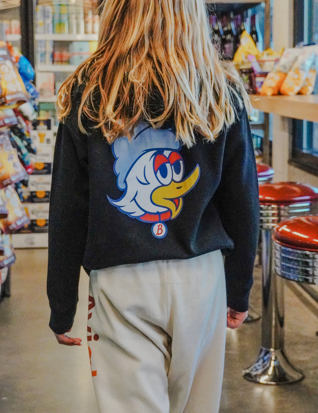 Youth Bevvy Chilly Bird Hoodie - Black