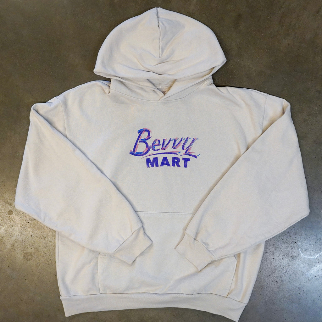 Bevvy Chrome Hoodie - Light Grey/Purple