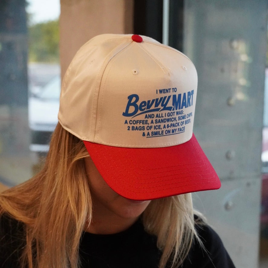 Bevvy Tourist Hat - Red/Ivory/Blue