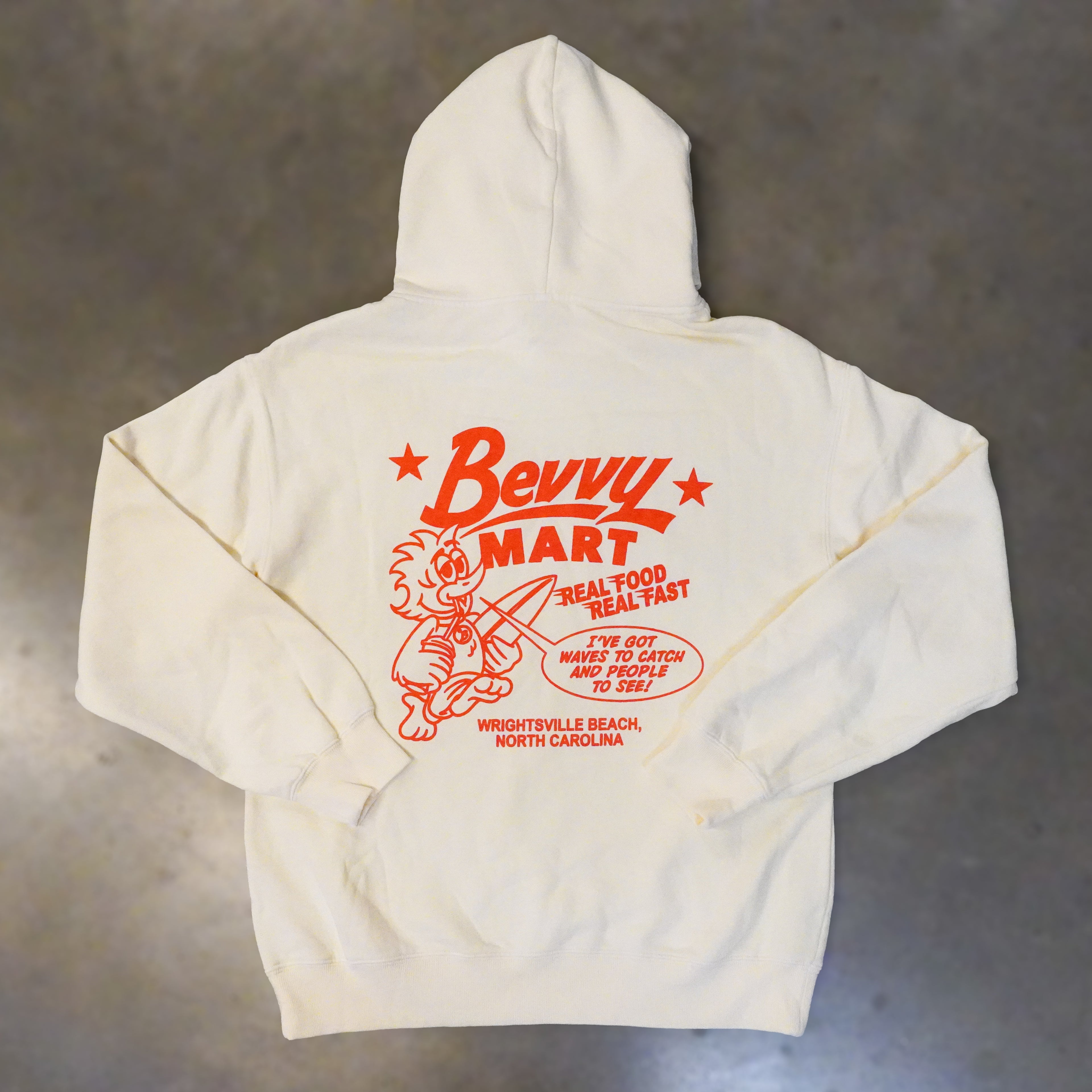 Bevvy Tourist Hoodie - Cream