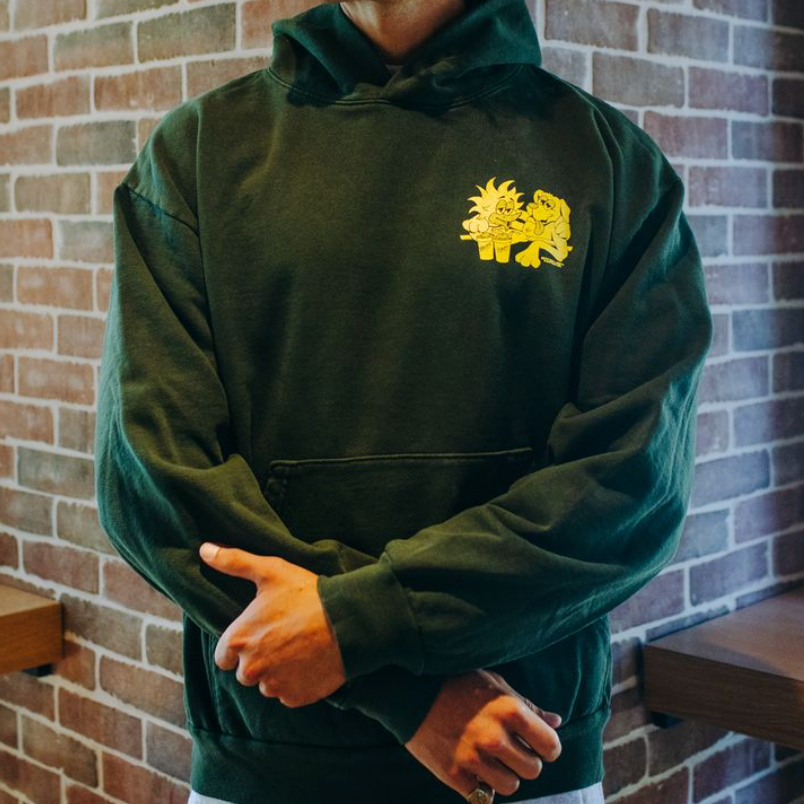 Bevvy x Jimmy's Green Hoodie