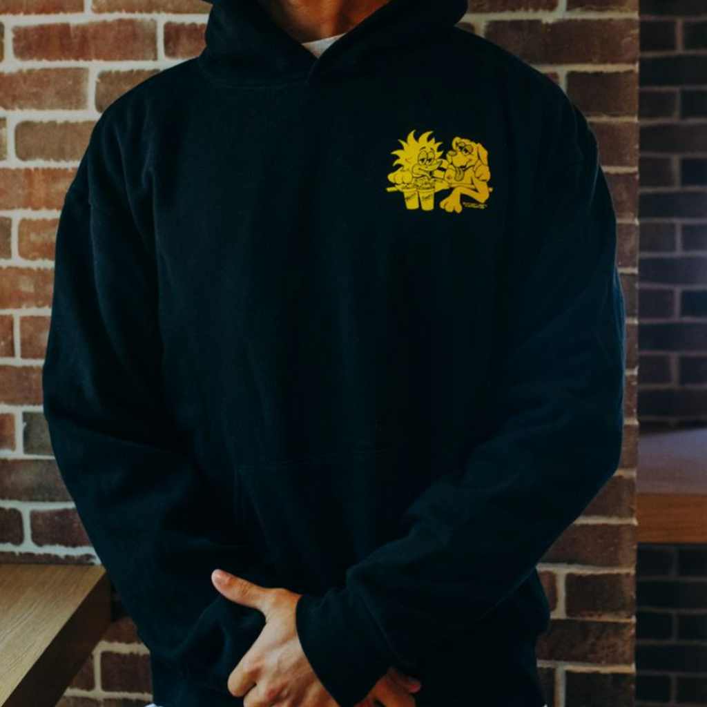 Bevvy x Jimmy's Black Hoodie